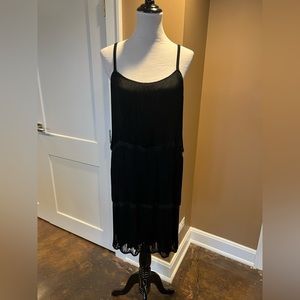 H&M flapper dress black size large